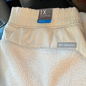 Columbia Cream Fleece Pants